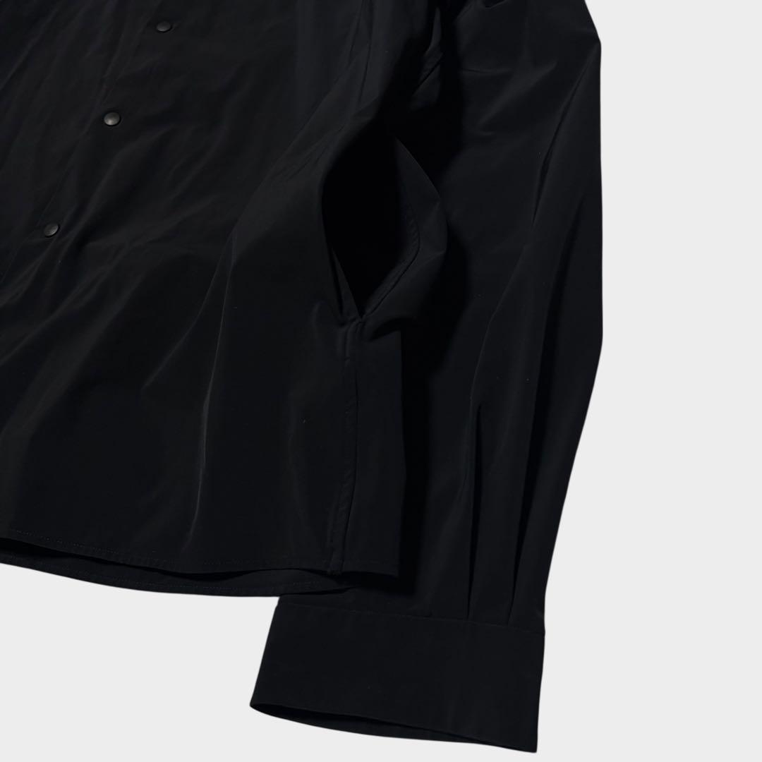 YAECA COMFORT SHIRT 抜群の伸縮性 ブラック ナイロンポリ M - メルカリ