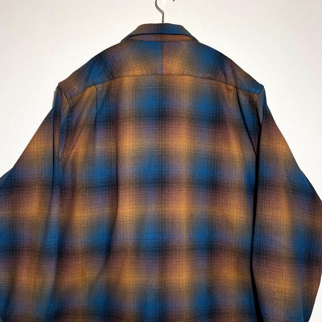 美品 ペンドルトン ダーク チェック オンブレ マルチカラー シャツ XL相当