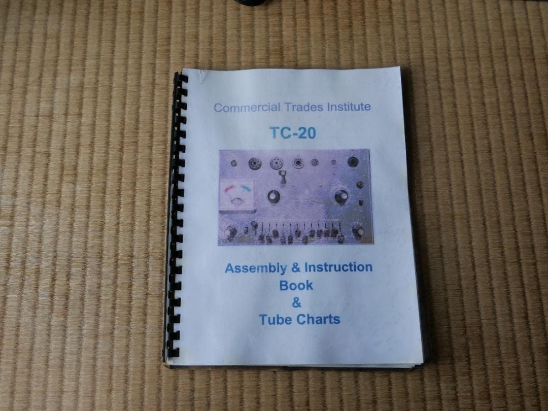 CTI製 TC-20 真空管試験機と取扱説明書 -ジャンク