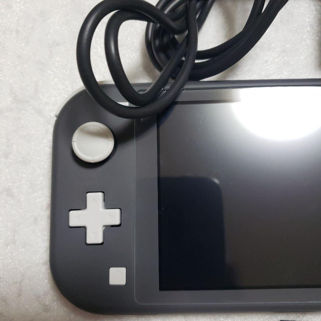 Nintendo Switch Lite グレー中古超美品充電器、SDカード付き