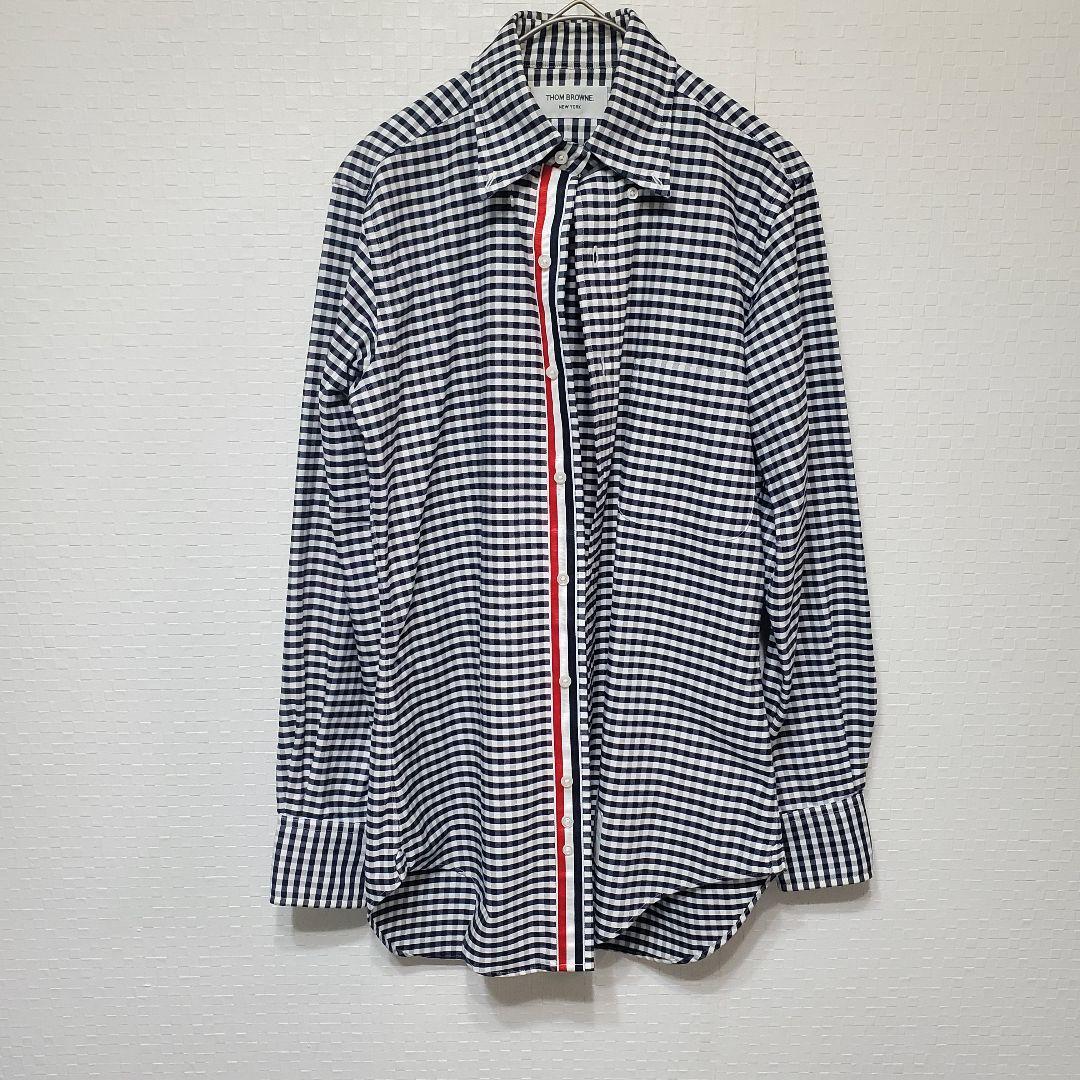 THOM BROWNE トムブラウン ギンガムチェックシャツ 長袖 サイズ1