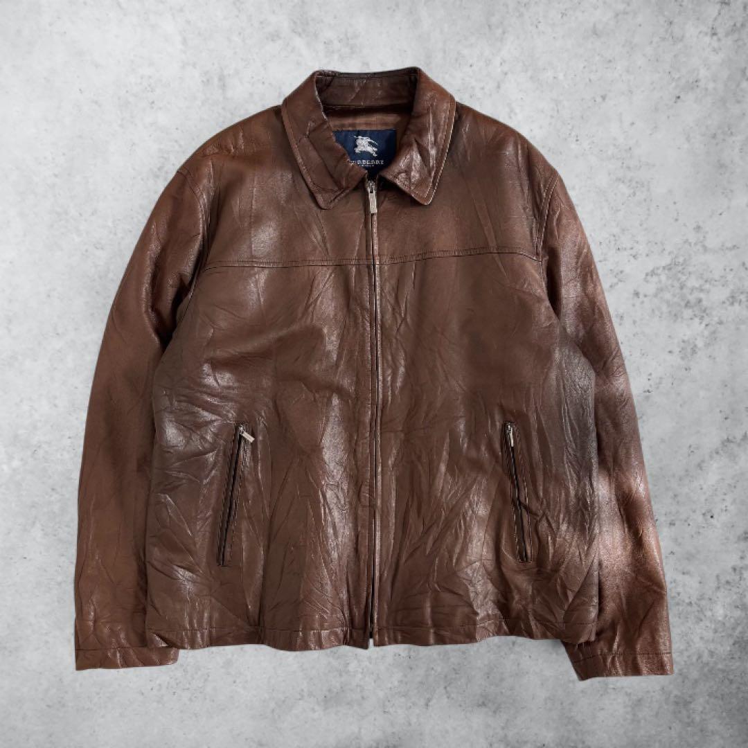 【最高級スペイン製】Burburry 山羊革 レザージャケット 50 最高級スペイン製】Burburry 山羊革 レザージャケット 50 - メルカリ