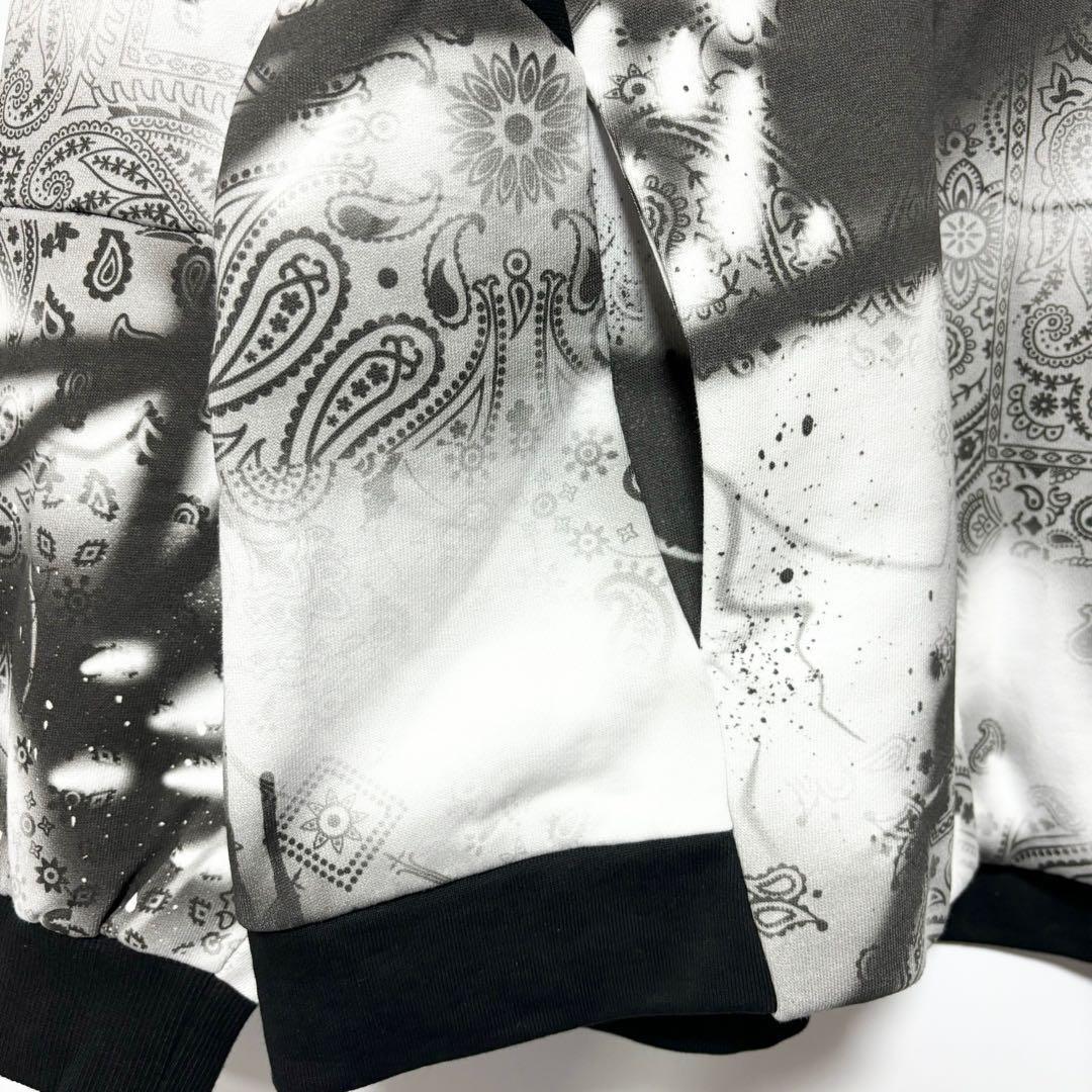 ラッセルノ ゴルフ クルーネック P.O スプレー ペイズリー ホワイト