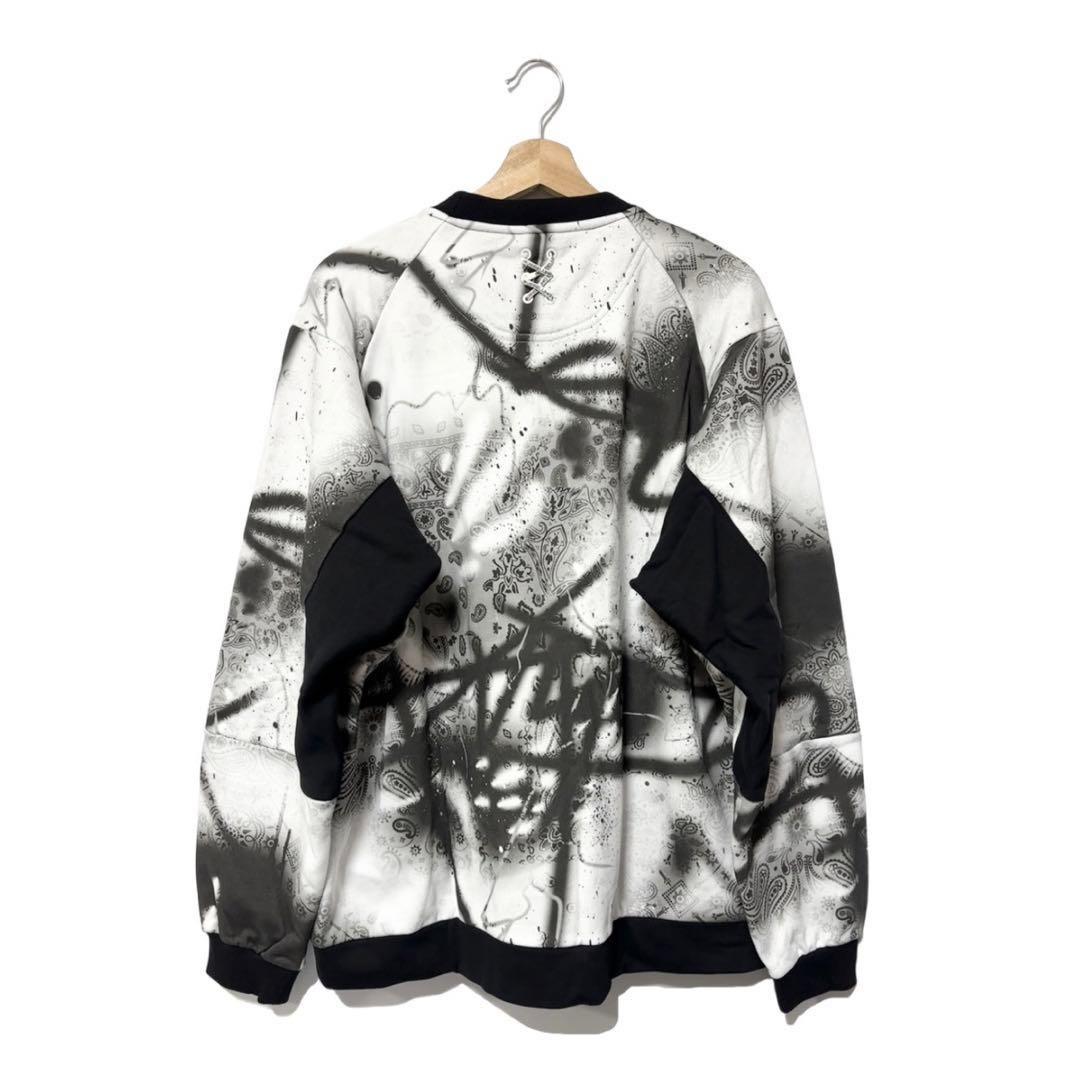 ラッセルノ ゴルフ クルーネック P.O スプレー ペイズリー ホワイト