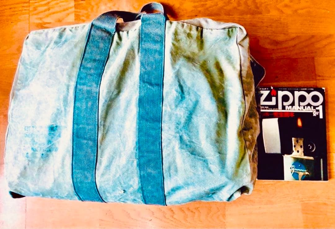 本物☆米国購入✈︎ ビンテージ当時物キットバッグ☆ステンシル入り大容量一生物バッグ