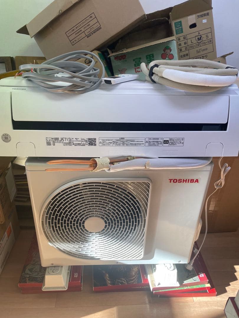 2025年製 TOSHIBA 壁掛け式エアコン本体6畳用 RAS-2214TM RAS-2214TM-W 東芝 ルームエアコン TMシリーズ 主に6畳用 ホワイト