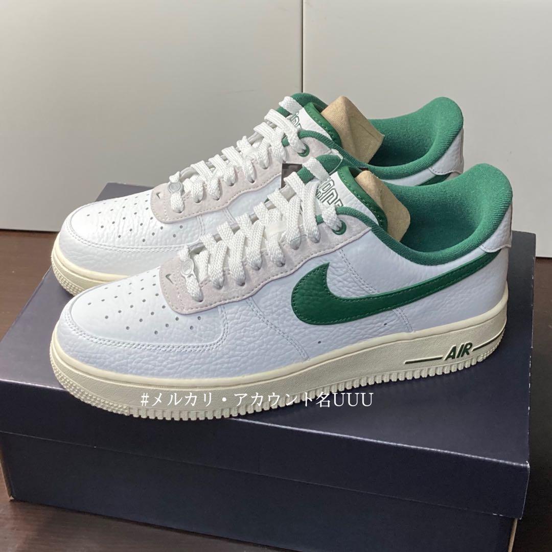新品27cm】NIKE エアフォース1ホワイト/グリーン/ココナッツミルク