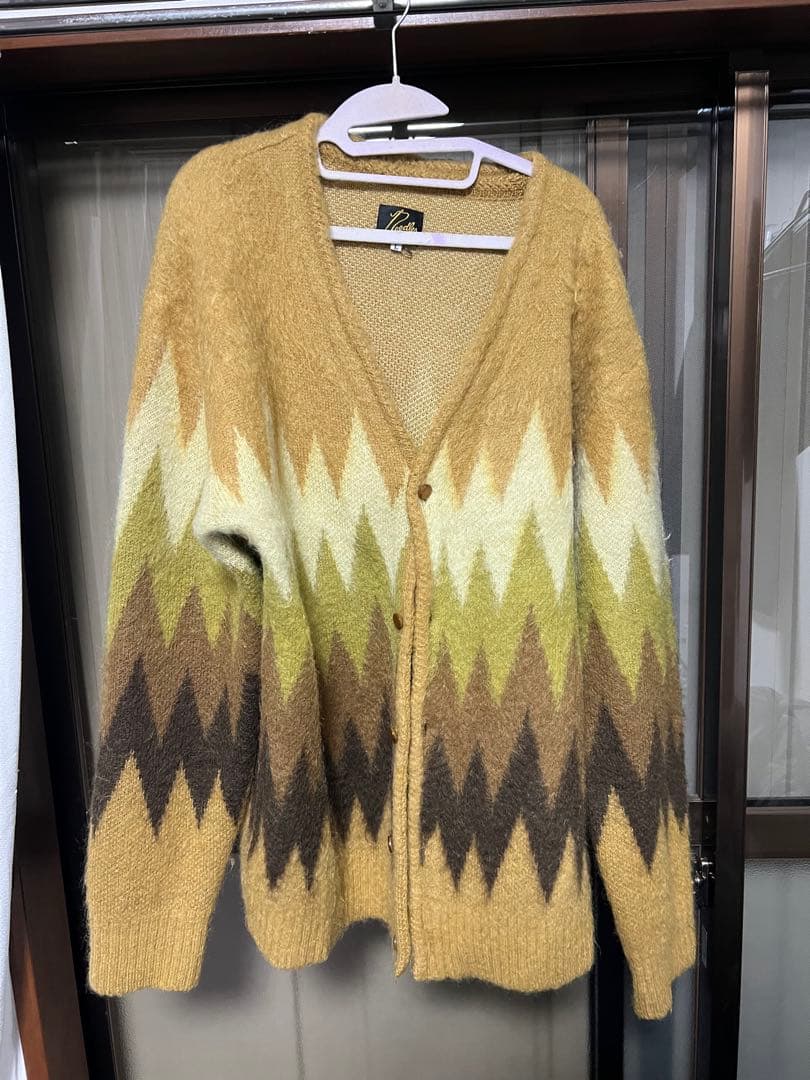 Needles/22AW/Mohair Cardigan Zigzag/L