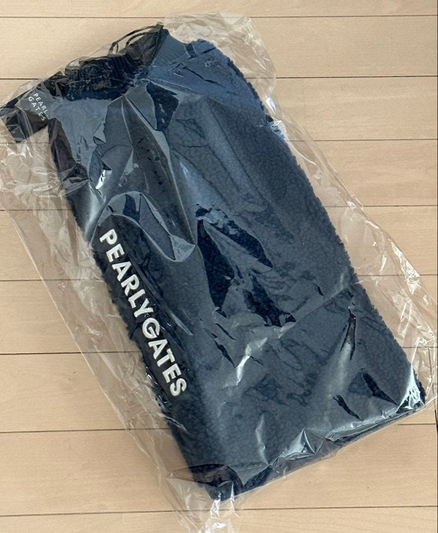 パーリーゲイツ ボアフリース レッグウォーマー ネイビー