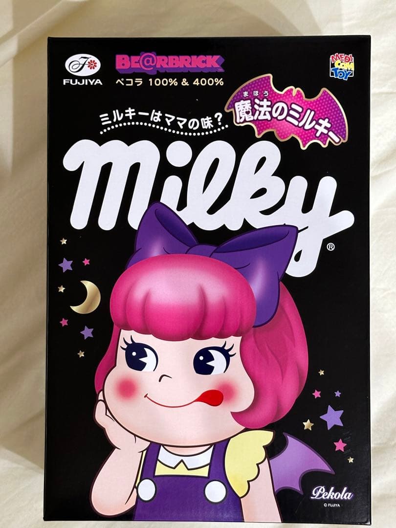 最終価格 ベアブリック ぺコラちゃん 100%&400% ペコちゃん 不二家