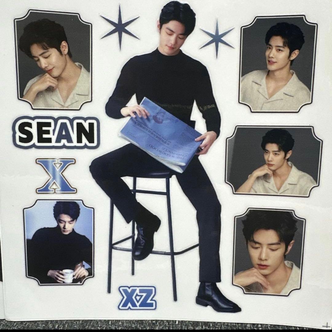 8枚セット】15×15cm肖戦 転写ステッカー 耐油 防水ステッカー0214