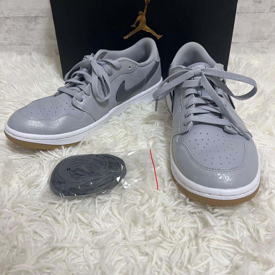 新品未使用 ナイキ エアジョーダン1 ロー G ウルフグレーガム　26.5 エア ジョーダン 1 ナイキ エアジョーダン ロー ゴルフ NIKE AIR