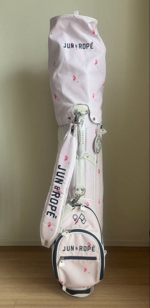 JUN&ROPE ジュンアンドロペ フラミンゴ柄 スタンド キャディバッグ