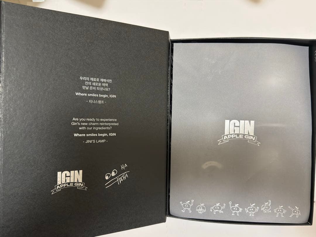 BTS JIN ジン　期間限定 IGIN APPLE GIN ギフトBOX