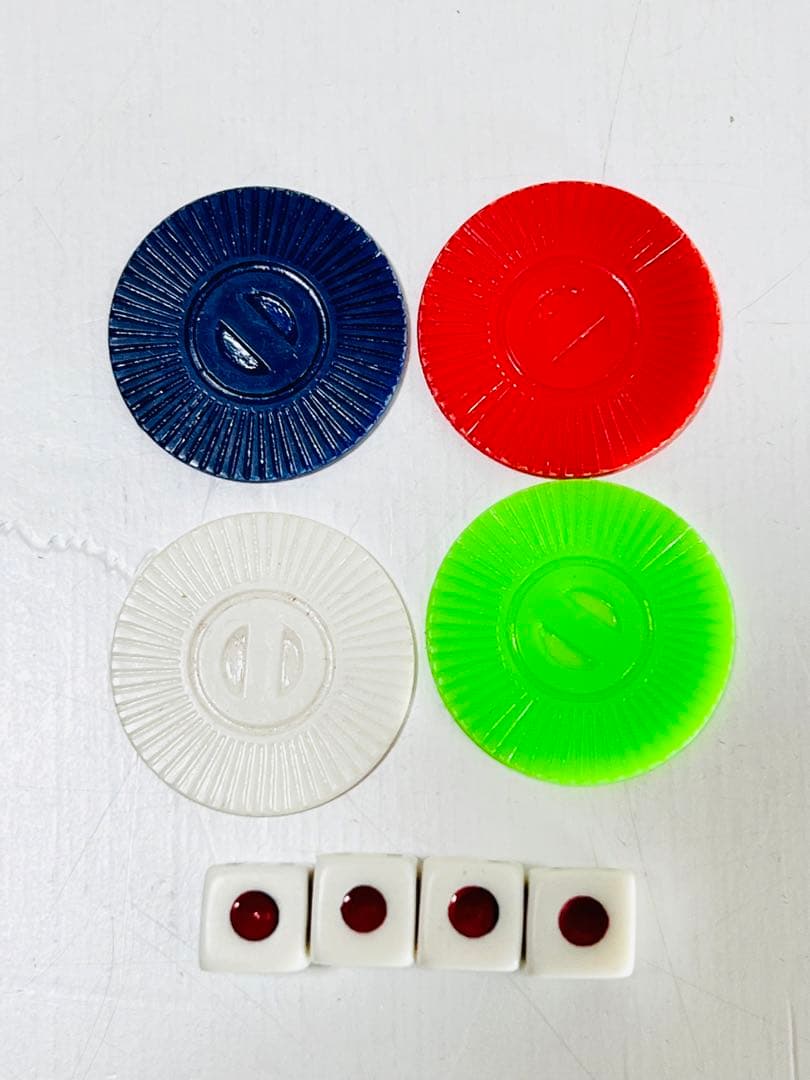 ミズノ丸一 麻雀牌 手彫 アール牌 背竹 昭和当時年代物 点数記録表新品