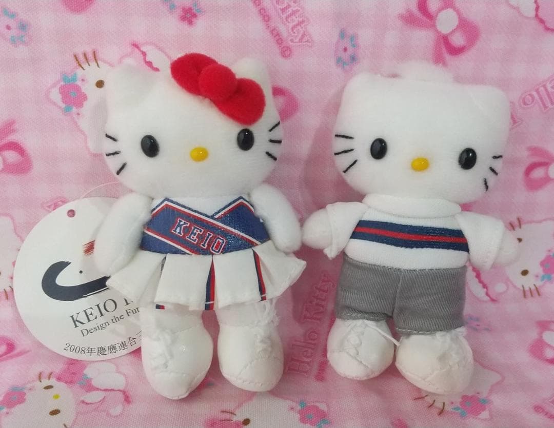 キティ ダニエル チアガール マスコット ぬいぐるみ キーホルダー