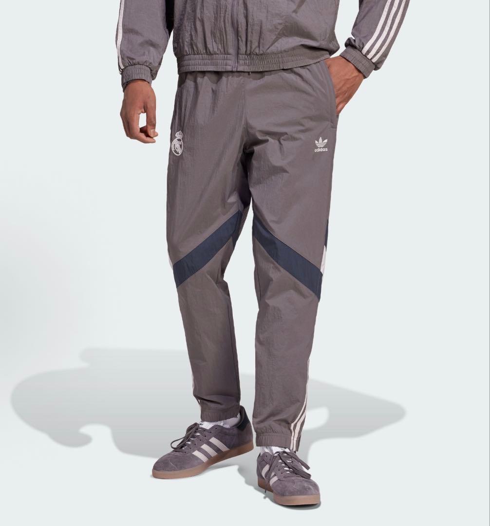 アディダス レアルマドリード オリジナルス トラックパンツ チャコール