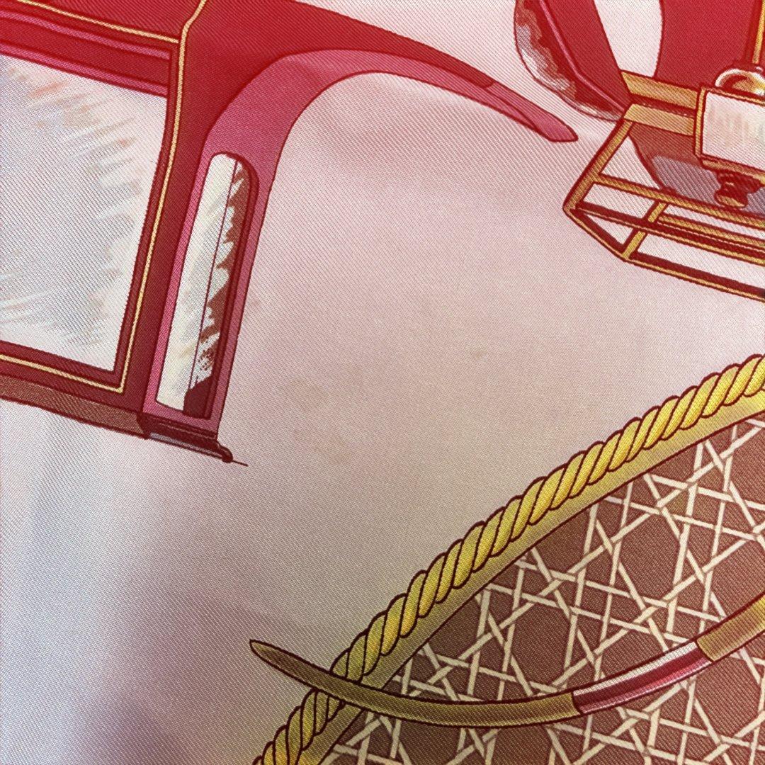 エルメス カレ90 シルク88cm スカーフ レッド - メルカリ