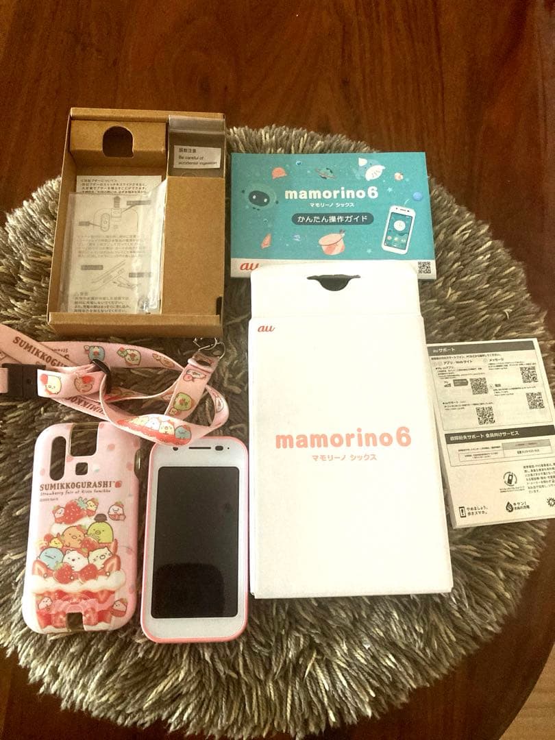 スイミー様専用】auキッズ携帯 マモリーノ6 ピーチ - メルカリ
