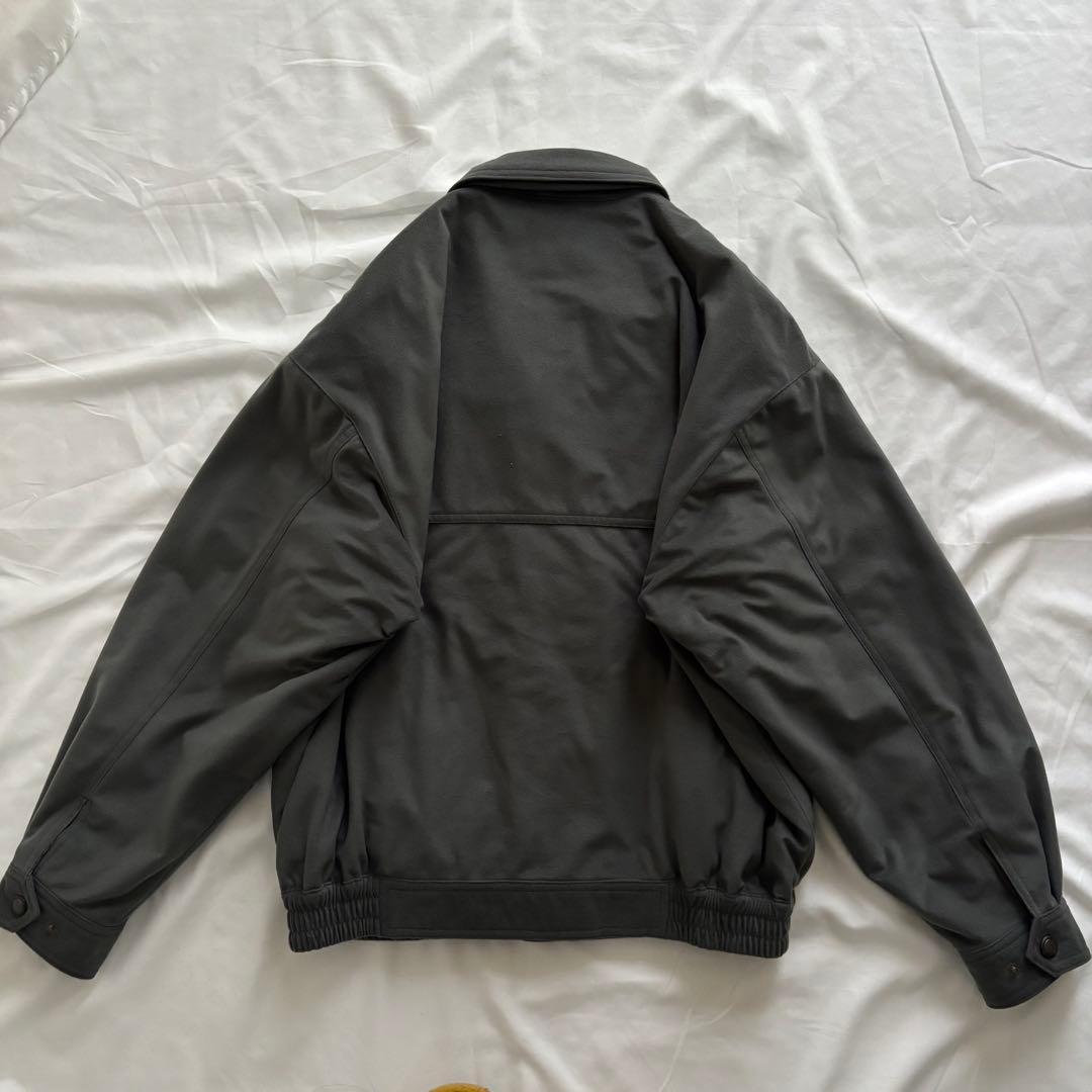 90's vintage 短丈中綿ブルゾン ダークグリーン スエード調 アメカジ