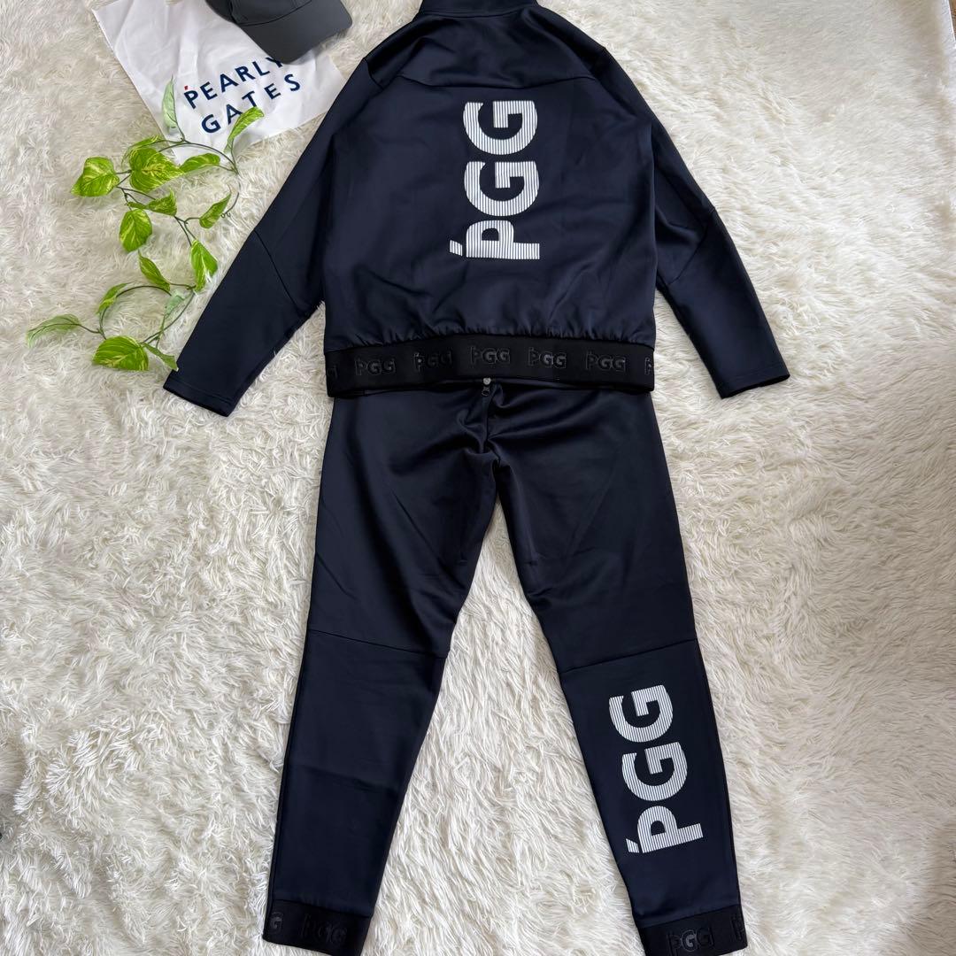 パーリーゲイツ】極美品 セットアップ ネイビー 5サイズ pgg メンズ