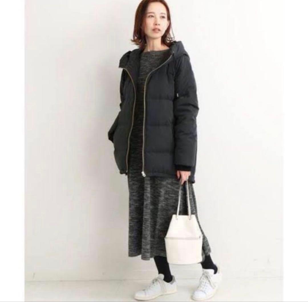 ☆美品☆イエナ 定価38,500円 フーデットショートダウン 36 ブラック