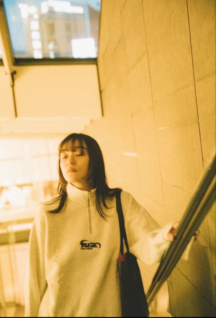 Age Factory ハーフジップスウェット ASH GRAY