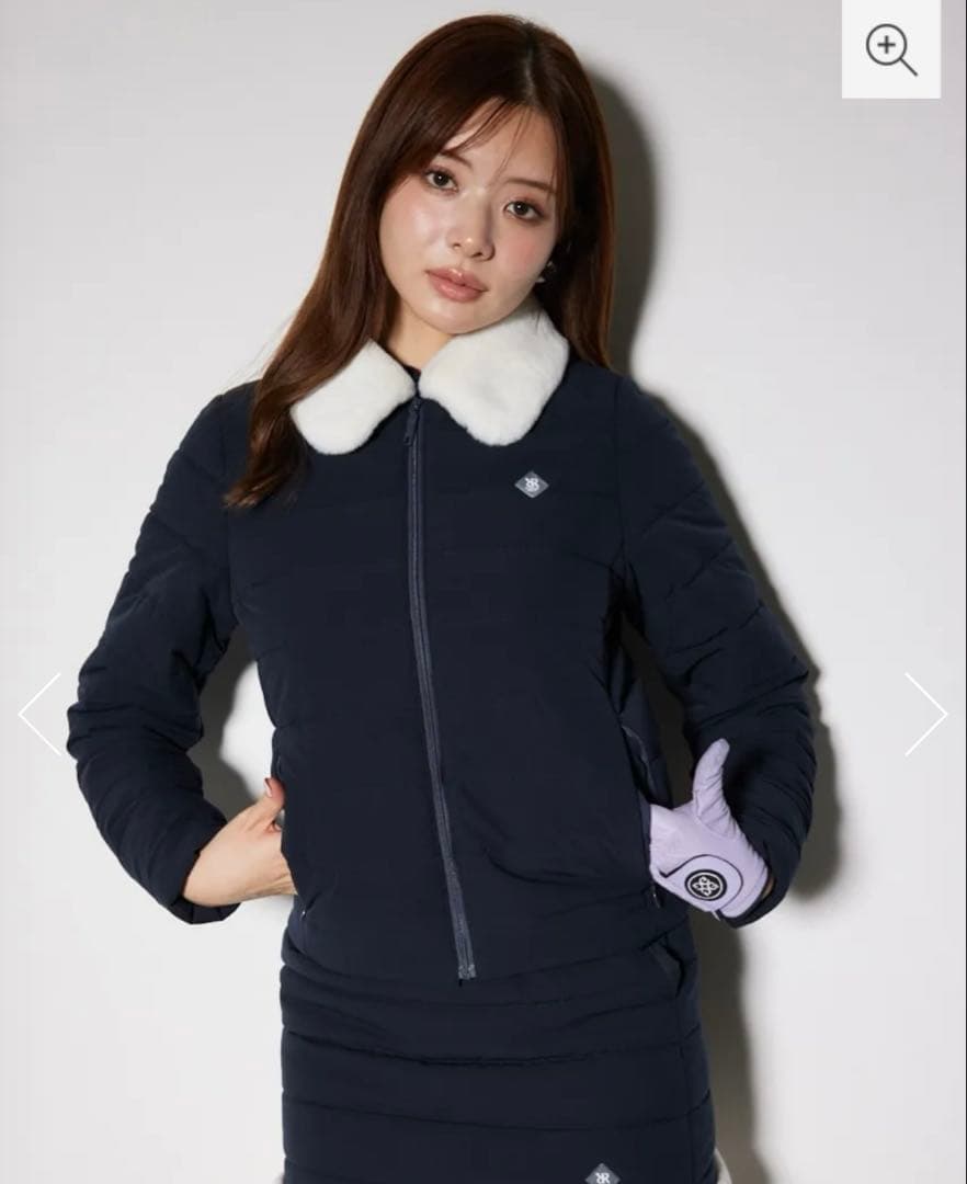 2/4限定お値下げ！リエンダゴルフ　Ｆファーカラーキルティングジャケット RIENDA GOLF | 【RIENDA GOLF】Fファーカラーキルティングジャケット