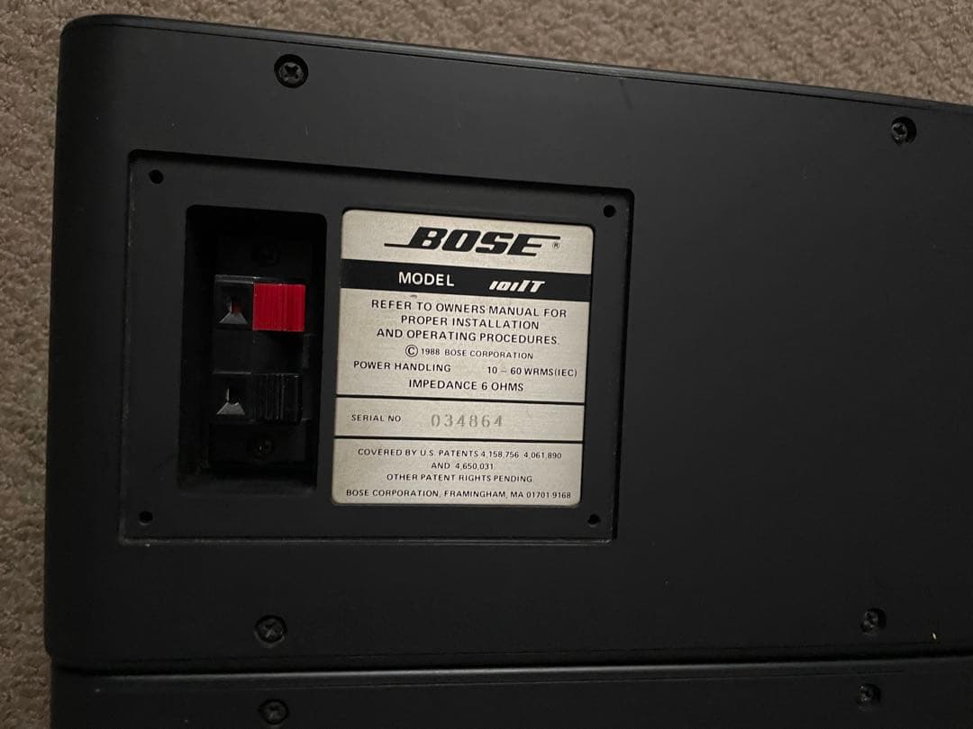 良品】BOSE 101IT イタリアーノ シリアル連番スピーカー
