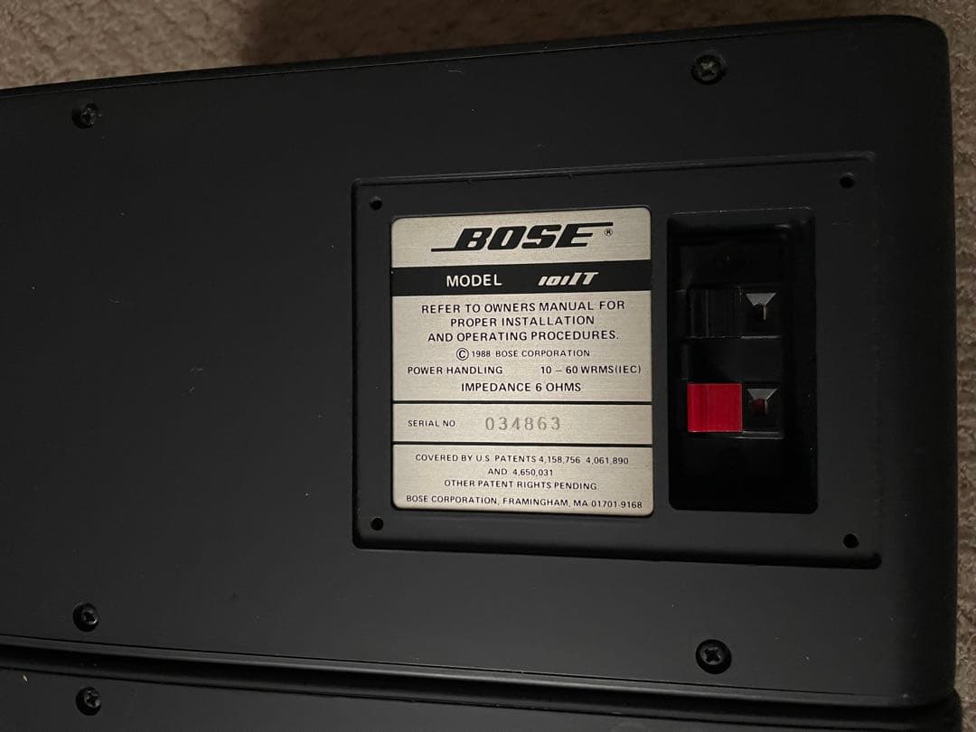良品】BOSE 101IT イタリアーノ シリアル連番スピーカー