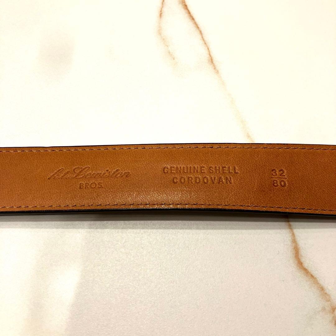 極美品✨K.T. Lewiston シェル コードバン バーガンディ 馬革ベルト