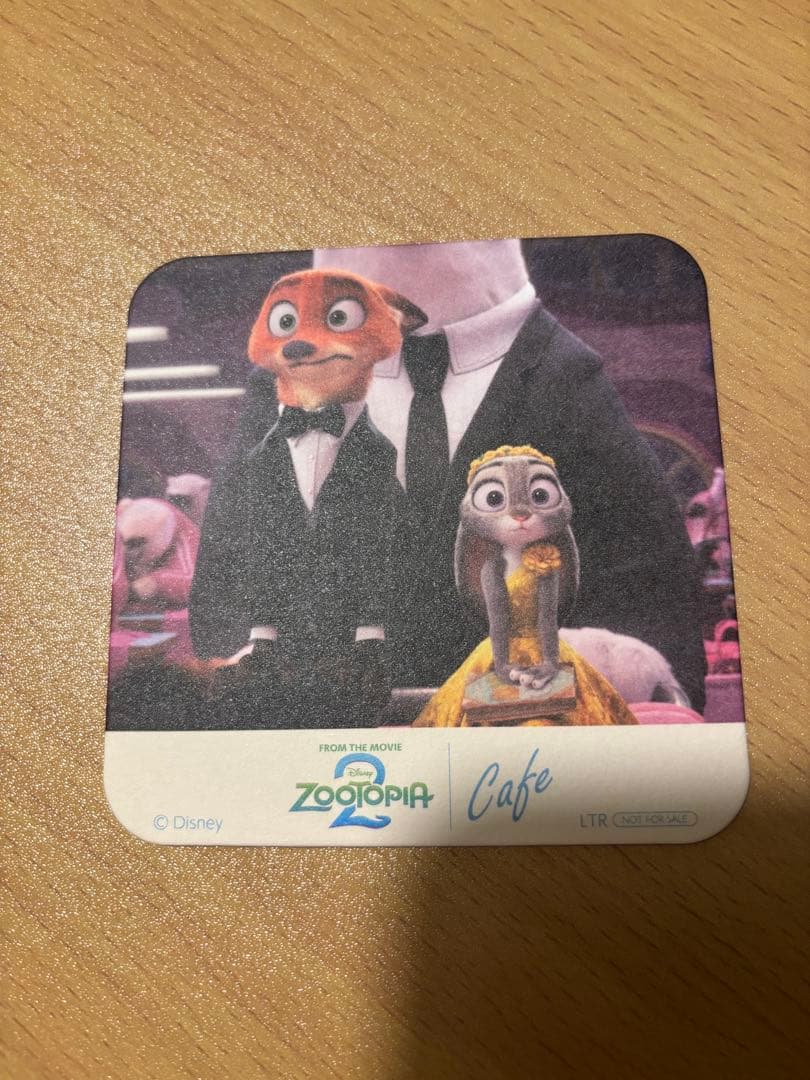 ズートピア2 オーマイカフェ コースター 特典 ニック ジュディ