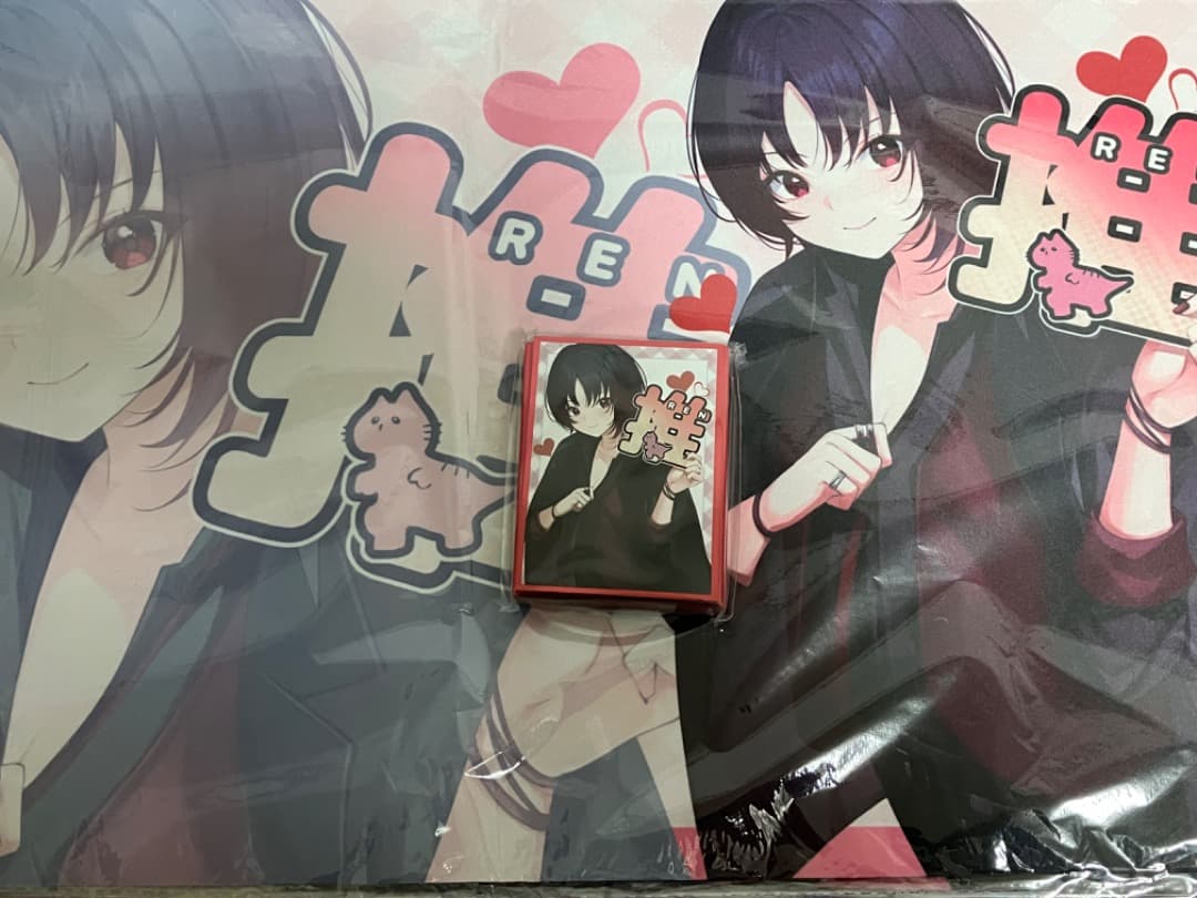 白詰草　ぶいすぽ　スリーブ　プレイマット　推し　如月れん 白詰草 ぶいすぽ スリーブ プレイマット 推し 如月れん 白詰草 ぶいす