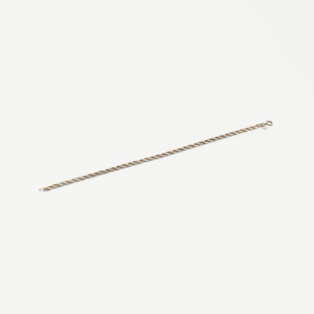 ヴィンテージ ティファニー ツイストロープ ブレスレット 19.8cm 80年代