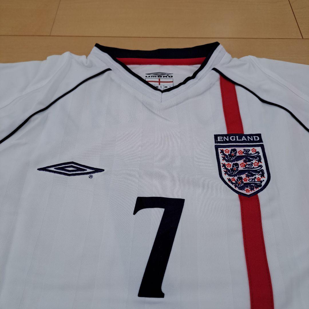 02日韓W杯 イングランド代表 ＃7 ベッカム サイズXL 新品未使用タグ