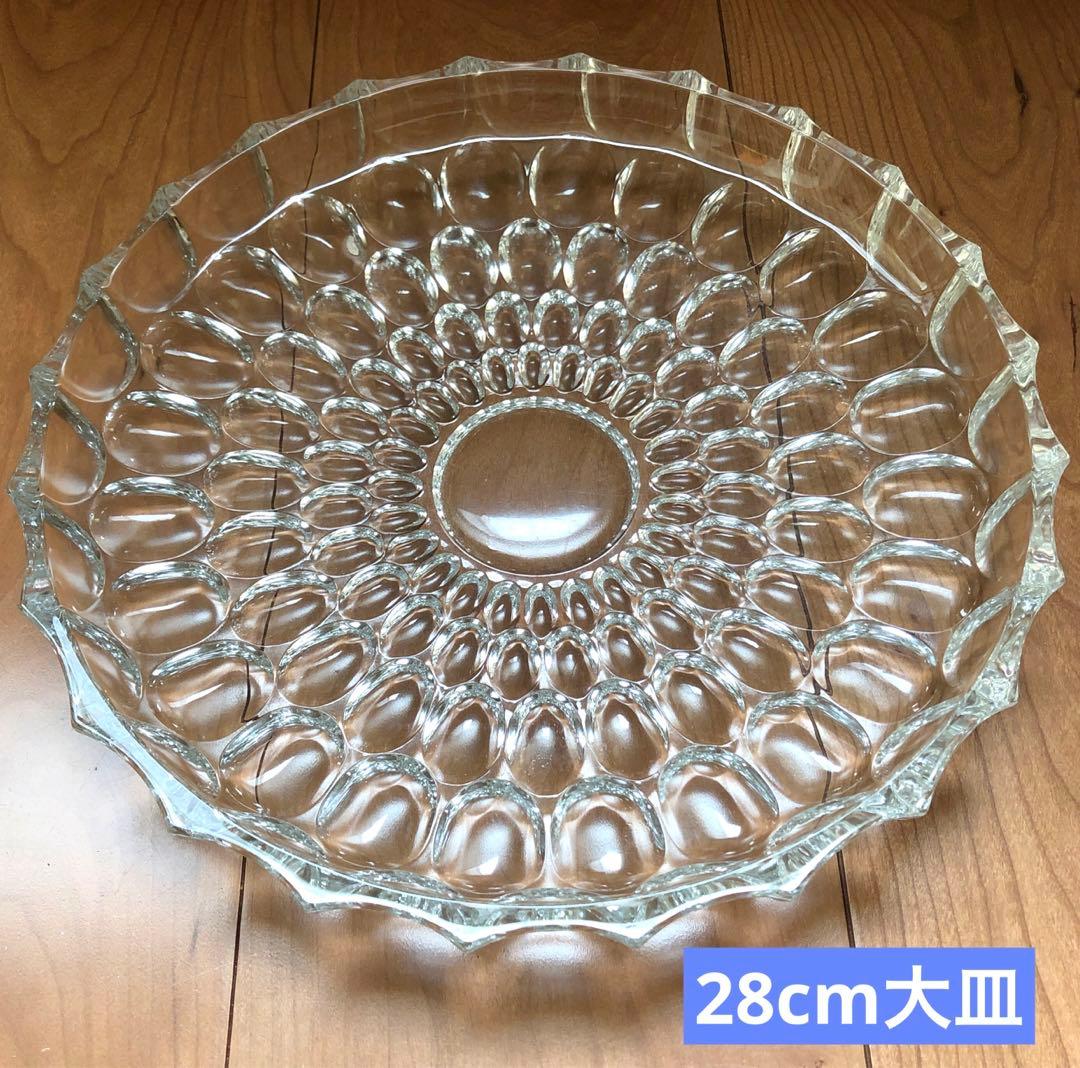 レトロ美品☆ 保谷クリスタル 大皿&中皿セット 1972年 - メルカリ