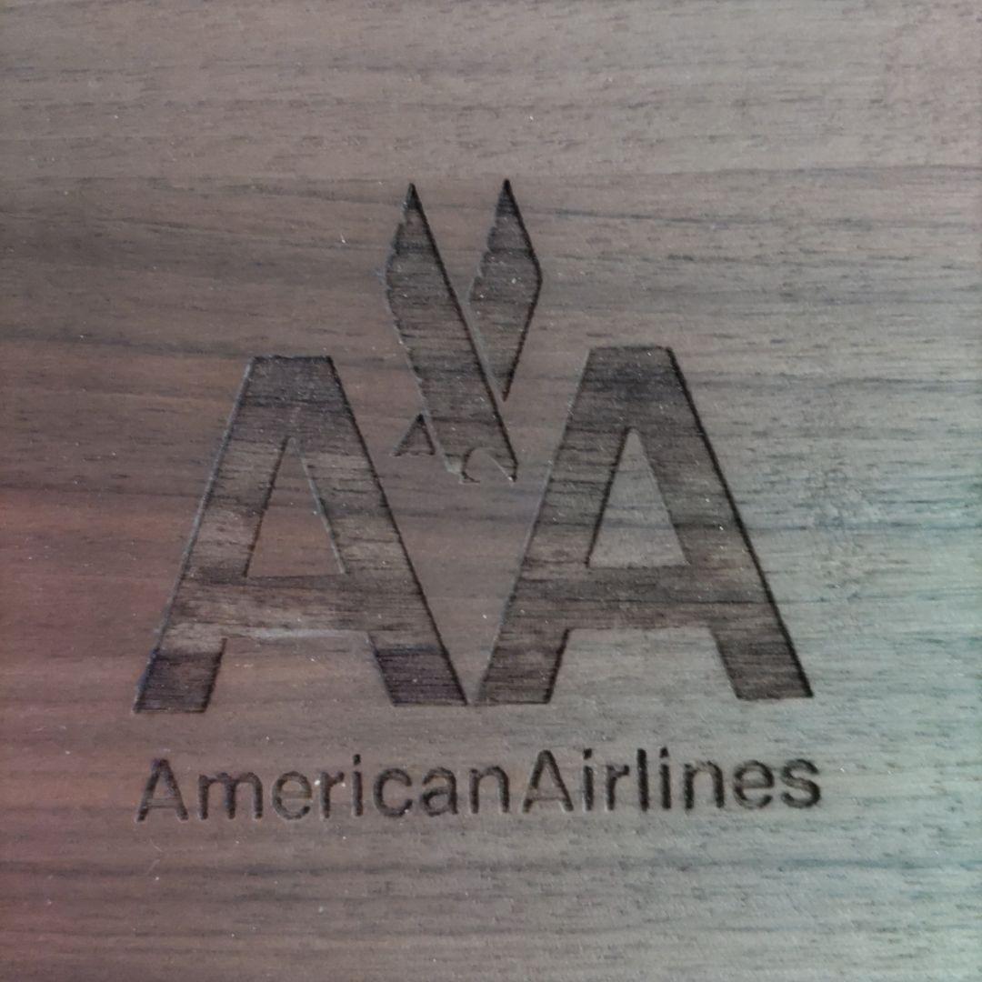 〚超レア〛AmericanAirline アメリカン航空　木製トランプケース
