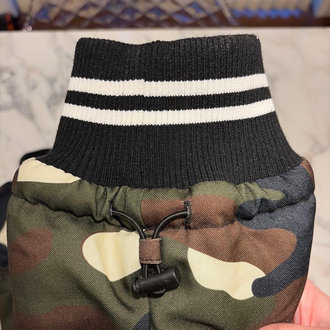 極美品☆パーリーゲイツ レッグウォーマー 迷彩柄 裏地フリース 防寒