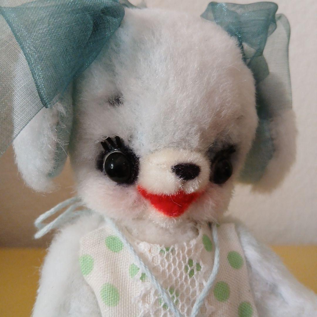 作家様　水色ワンちゃん　ぬいぐるみ