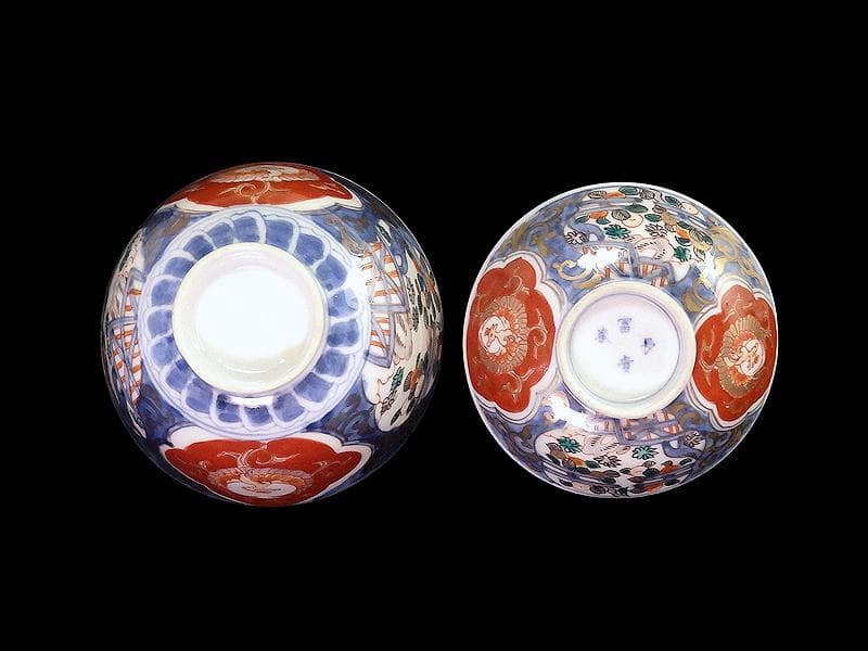 古伊万里 金襴手 鳳凰に果実の図 蓋茶碗 2客 D830AS-fbti - メルカリ