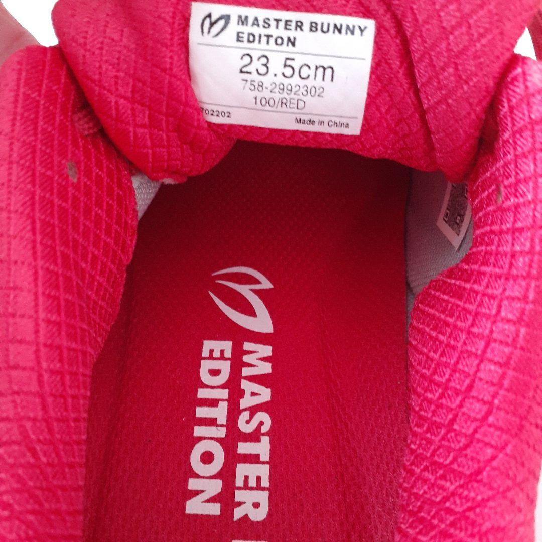 【新品・未使用】MASTER BUNNY ゴルフシューズ 23.5cm レッド