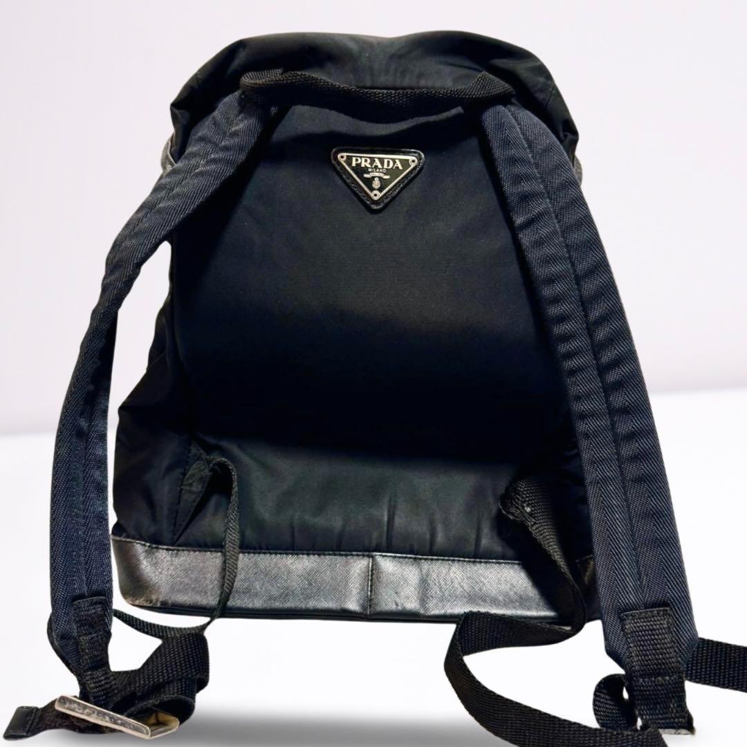 正規品】PRADA プラダ リュックサック 三角ロゴ ナイロン 黒 男女兼用