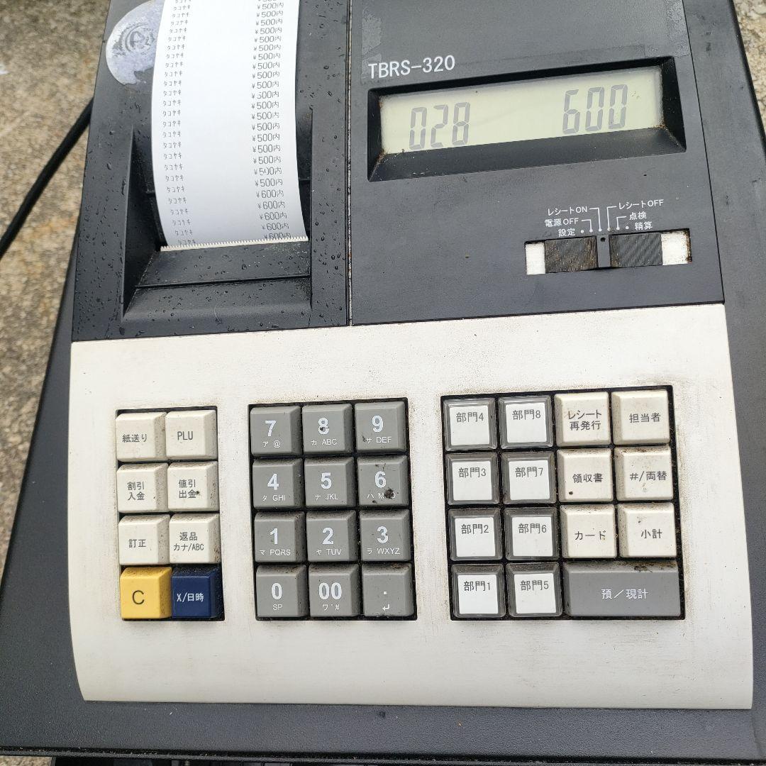 電子レジスター TBRS-320 感熱紙ロール12本付 - メルカリ