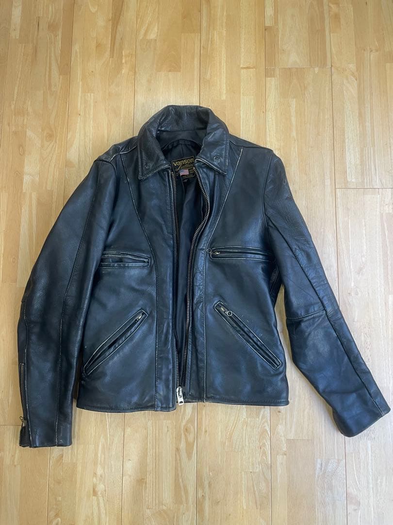 ユンボ　VANSON F 36 ライダース 牛革 本革 オールドold ユンボ様専用 VANSON F 36 ライダース 牛革 本革 オールドold - メルカリ