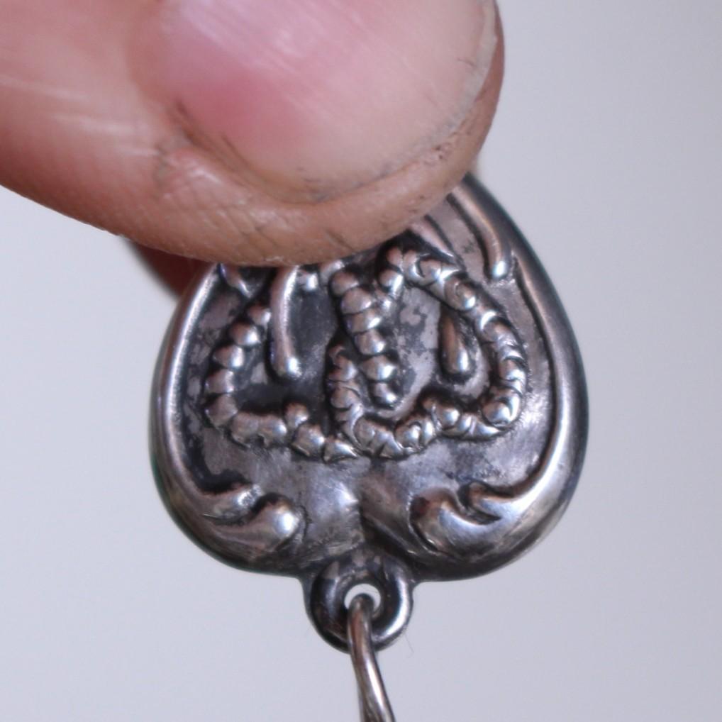 40s スウィートハートジュエリー WW2 シルバー ウィッシュボーン 両