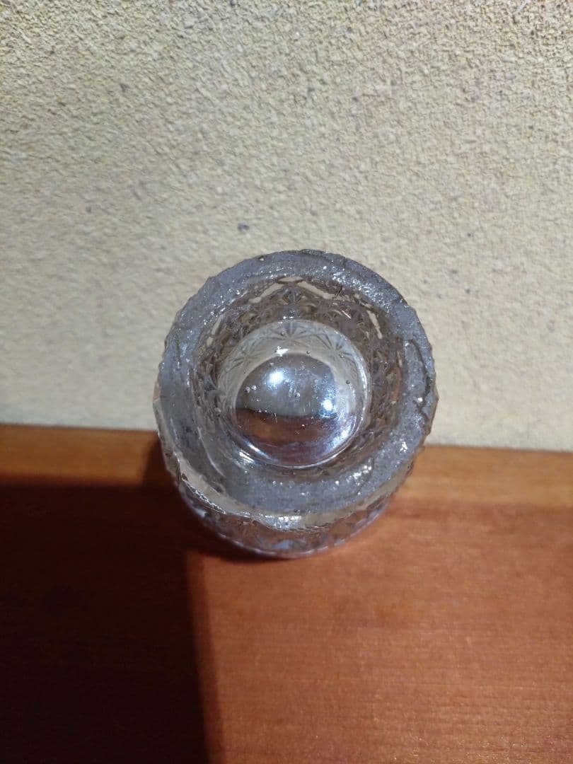 魚子紋 プレスガラス盃 （透明）