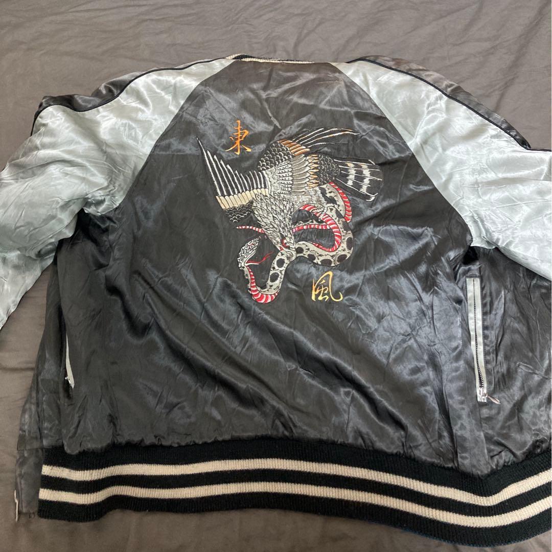 古着】スカジャン リバーシブル OZONE ROCKS(オゾンロックス) L - メルカリ