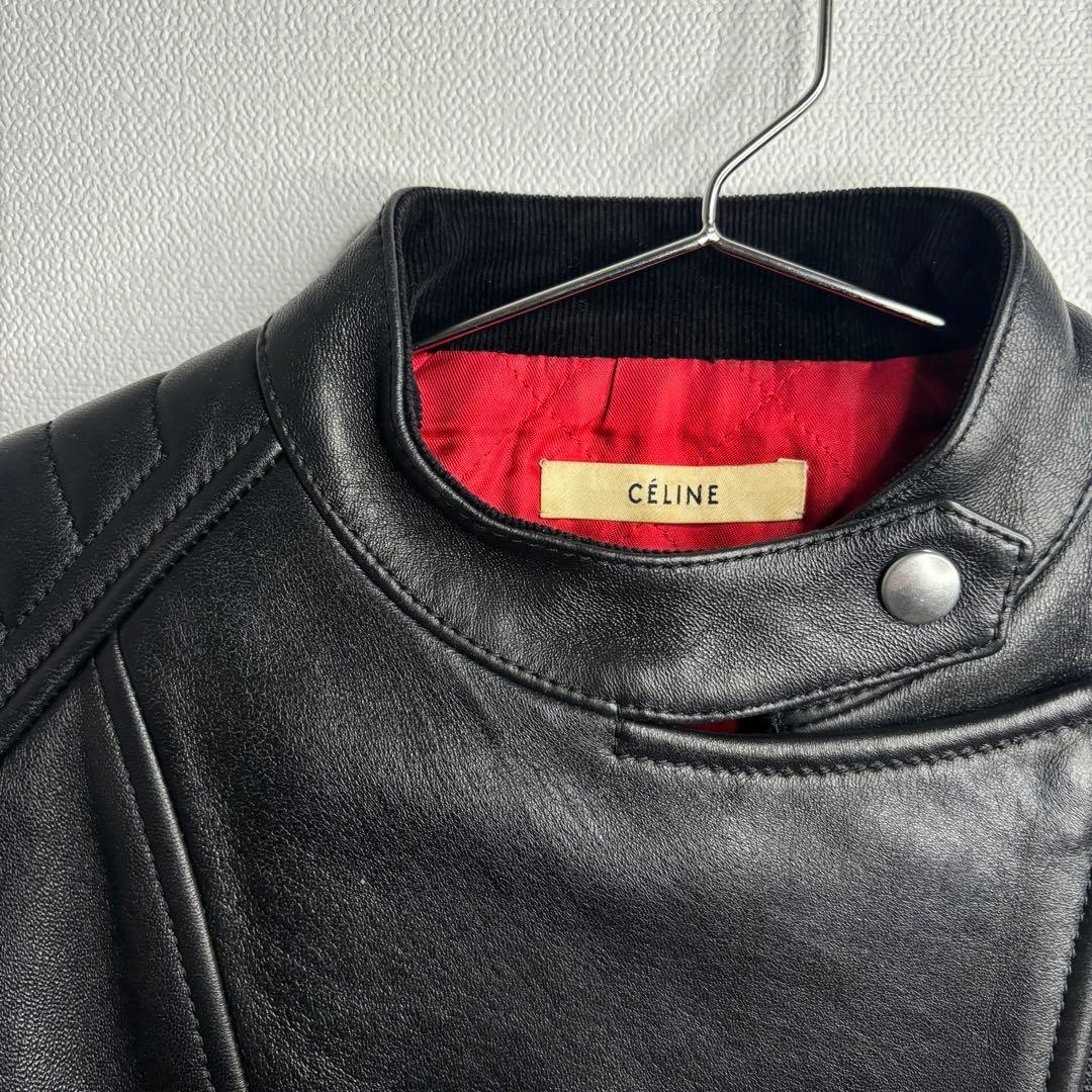 極美品 CELINE ライダース レザージャケット 36 フィービー期 - メルカリ