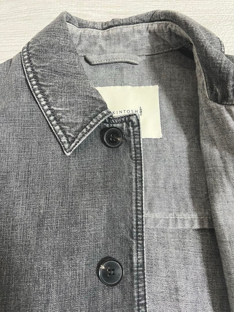 けん様】MACKINTOSH グレー ステンカラーコート サイズ32 - メルカリ