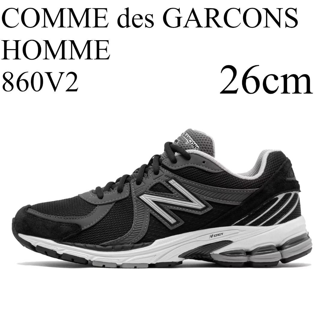 26cm コムデギャルソンオム ニューバランス 860V2 黒 ML860JU2 - メルカリ